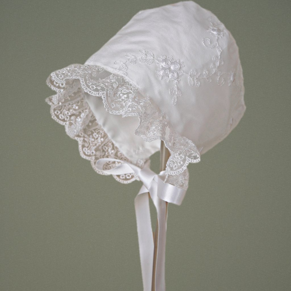 Roisin Christening Bonnet - Christening Elegance